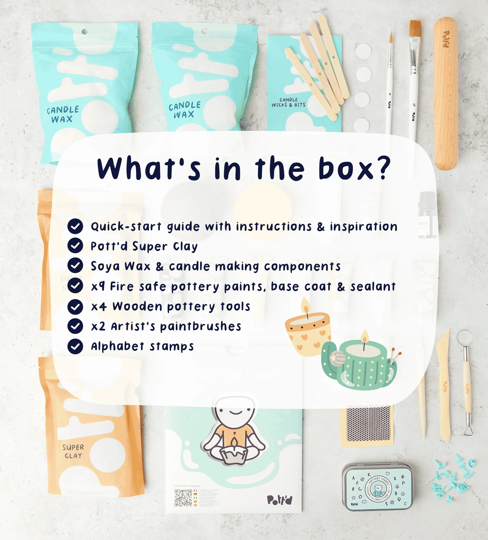 Home Pottery Candle Making Kit - Image 3