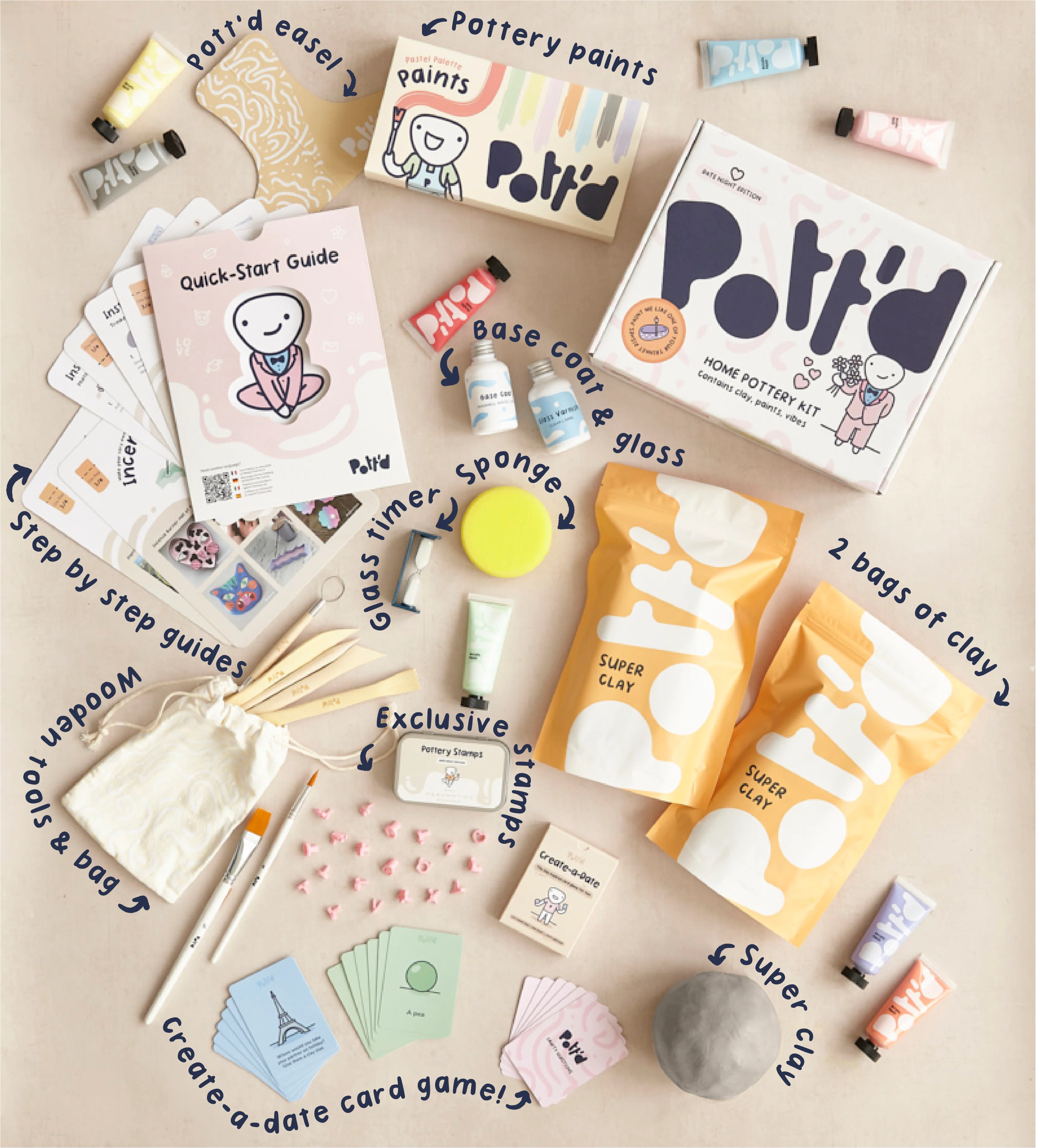 Date Night Home Pottery Kit - Image 3