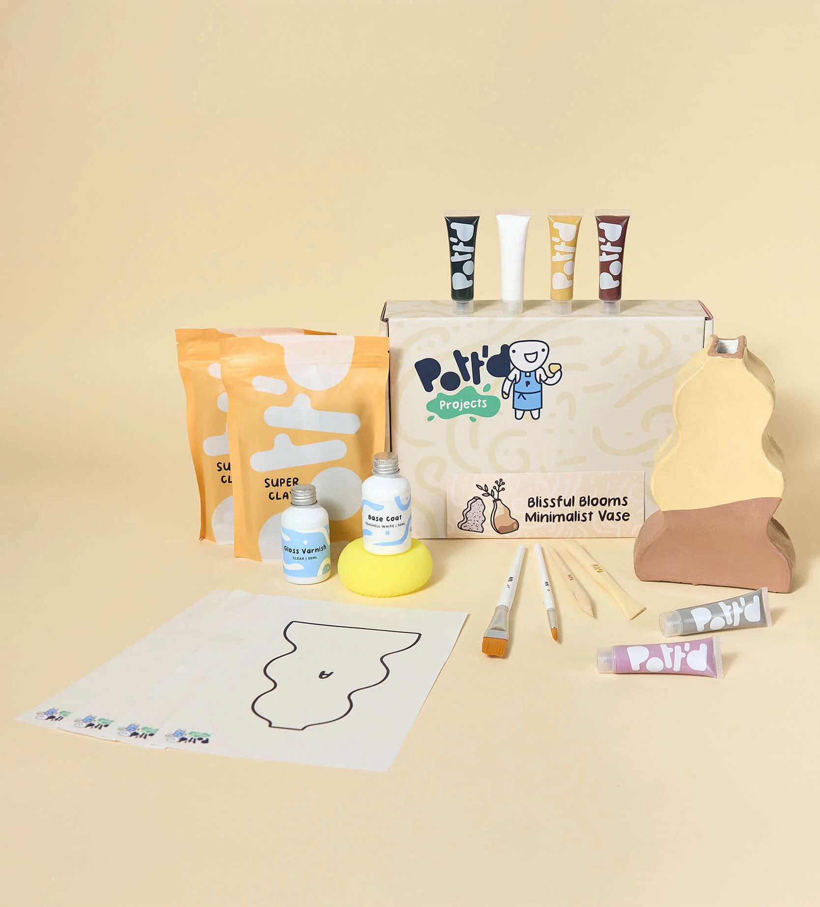 Blissful Blooms Minimalist Vase - Image 4