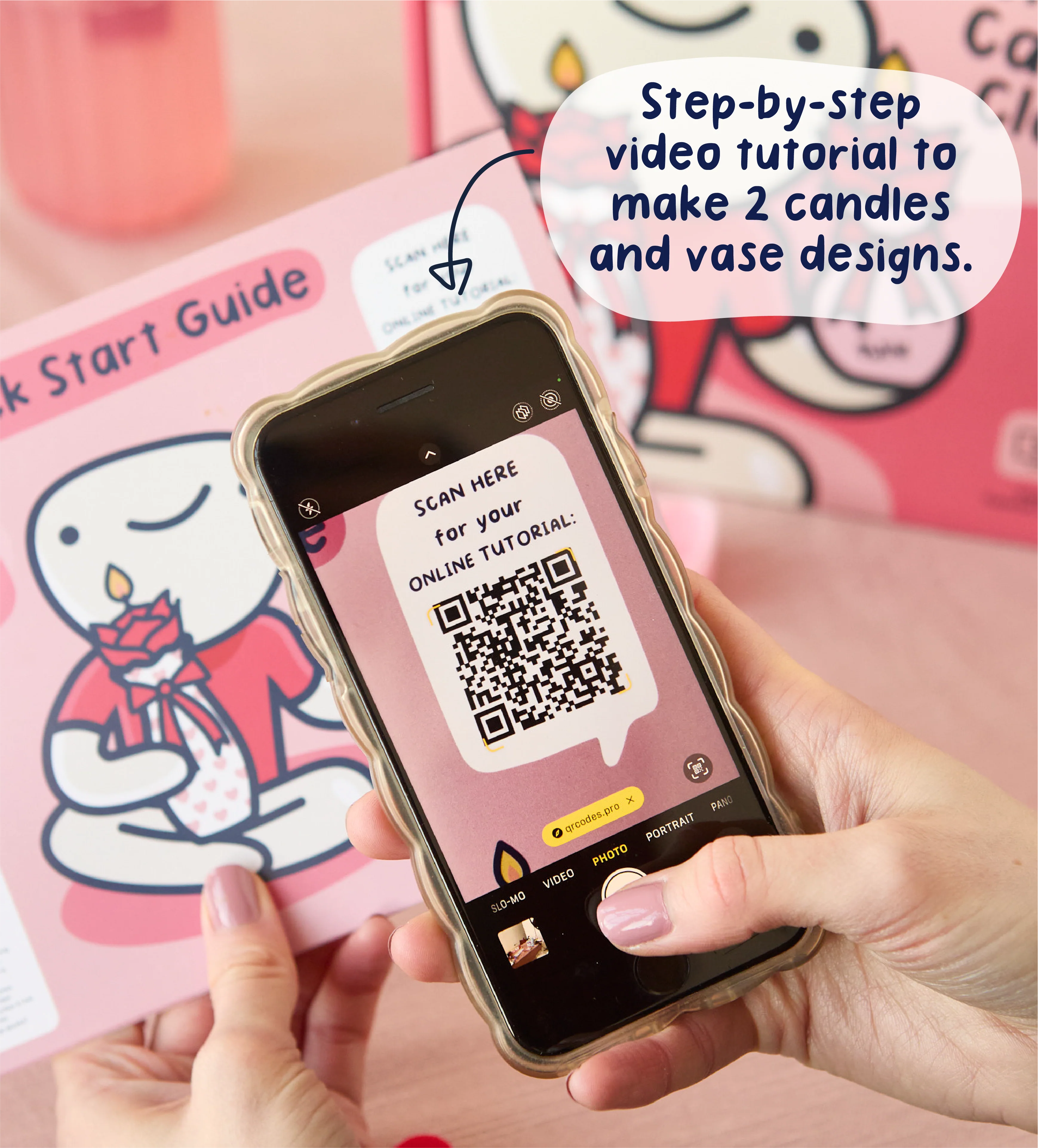 Red Rose Creative Candle & Clay Kit - Image 4